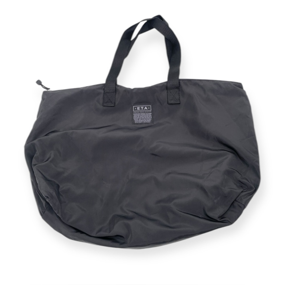 ~ETA Everyday Travel Adventure Large Double Strap Black Shoulder Bag Tote